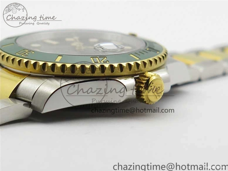 0115 Submariner 116613 LV VRF Best Edition YG Wrapped Bezel Green Dial on SS YG Bracelet A2836 MAX Version Compact 2920